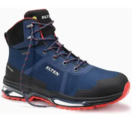 ELTEN BENTE XXE GTX blue Mid ESD S3, Farbe:blau/rot, Schuhgröße:42 (UK 8)