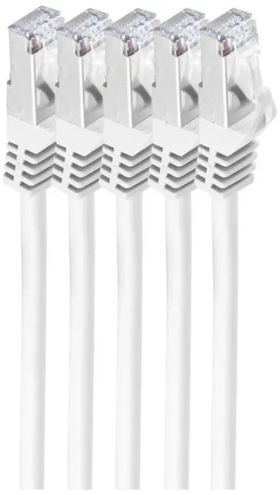shiverpeaks BS75511-0.5W-SET5 Netzwerkkabel Weiß 0,5 m Cat7 S/FTP (S-STP)
