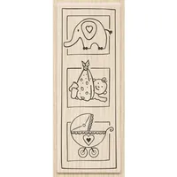 KnorrPrandell Knorr Prandell Stempel aus Holz (Geburt) Motivgröße 3,8