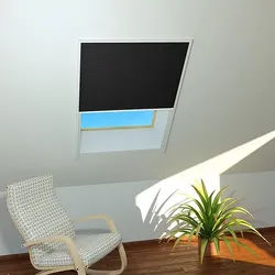 Dachfenster Sonnenschutzplissee (Farbe: Braun mit weißem Gewebe)