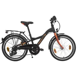 Kinderfahrrad 20 Zoll D4 Rock schwarz/orange EINHEITSGRÖSSE