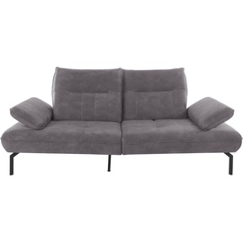 INOSIGN Big-Sofa »Marino«, Armteil- und Rückenverstellung, wahlweise mit Sitztiefenverstellung grau