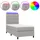 vidaXL Boxspringbett 100 x 200 cm Hellgrau