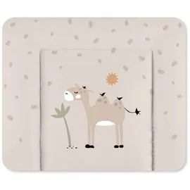 Julius Zöllner Wickelauflage Folie Savanne beige Softy 75x75 (1-tlg), Auflage Unterlage Baby Wickelauflage bunt