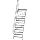 Günzburger MUNK Aluminium-Treppe Plattform 60° 13 Stufen