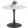 Hela Bistrotisch »PAOLA Esstisch rund, Säule, Bodenplatte, 90x76x90 cm, robuste Steinplatte, verschiedene Steinfarben, Pflegeleicht weiß Marmoroptik, Steinplatte-Sintered Stone 16mm Matt Maß Ø90x75cm