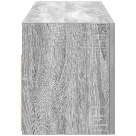 vidaXL Bad-Wandschrank 80 x 25 x 30 cm Grau