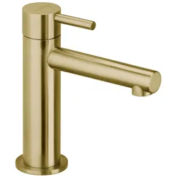 Herzbach DESIGN IX PVD BRASS STEEL Waschtisch-Standventil ohne Ablaufgarnitur, Badarmaturen, brass steel