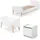58 aufm Kessel Jugendzimmer-Set Kinderzimmer Set Karilynn 3 Bett Kommode Spielkiste Holz+MDF weiß, (inkl. Versand, Lieferung bis Verwendungsstelle), rosaLiegefläche 90 x 200,Lattenrost,Nachtkommode,Spielkiste,Retro-Look weiß