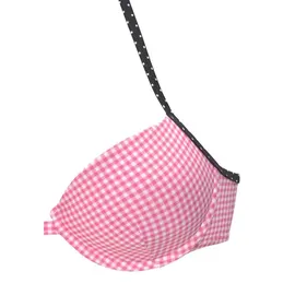Buffalo Push-Up-Bikini-Top Damen Rosa/Schwarz 38 Cup C