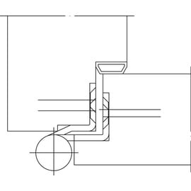 Simonswerk Türband QF1 STA verz.gefälzte Holzflügel Rollenlänge 140mm DIN re.SIMONSWERK