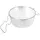 Ibili Korb mit Griffen 23 x 23 x 10 cm Metall Silber