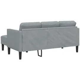 vidaXL Sofa Set Hellgrau 160 cm Stoff