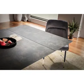 FineBuy Esstisch 180 x 78 x 95 cm Schwarz