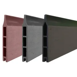 WPC Lamellen Mellum 175 x 14 x 2 cm - Zaunlamellen aus WPC, Anthrazit - ideale Sichtschutz Lamellen für individuelle Gartenlösungen