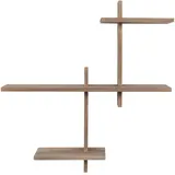 House Nordic Wandregal GAVI 15 x 55 x 60 cm Braun