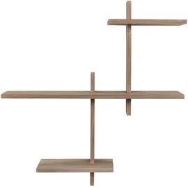 VCM Wandregal GAVI 15 x 55 x 60 cm Braun