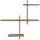 VCM Wandregal GAVI 15 x 55 x 60 cm Braun