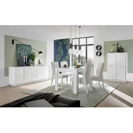 Home Affaire Sideboard 210 x 79 x 43 cm Weiß Hochglanz