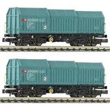 Fleischmann 6660037 N 2er-Set Teleskophaubenwagen, SBB