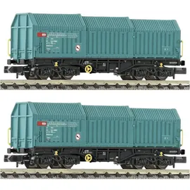 Fleischmann 6660037 N 2er-Set Teleskophaubenwagen, SBB
