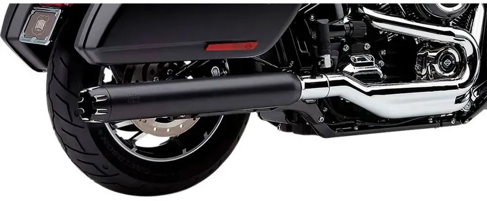 Cobra Harley Davidson 6521b Nicht Homologierter Slip-on-schalldämpfer - Matt Black - Not Homologated
