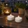 MARELIDA LED Solar Maxi Teelichter Kunststoff D: 7 cm 2er Set weiß