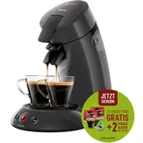 Philips Senseo Original Eco HD6552/39 Kaschmirgrau inkl. 2 Gläser und 24 Pads