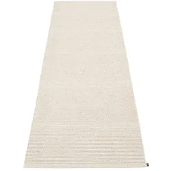 pappelina Mono Outdoor-Teppich - leinenfarben / vanille 85 x 260cm