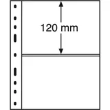 Leuchtturm Kunststoffhüllen OPTIMA, 2er Einteilung, schwarz, 10er Pack