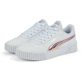 Puma Carina 2.0 Holo Jr Sneaker, in Weiß, Größe 4