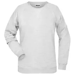 Damen Raglan Sweatshirt 8021, asch-grau, Größe XS - grau - XS