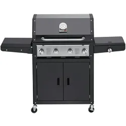 Grandhall Gasgrill Xenon 4 Black - 4 Brenner + Seitenbrenner