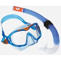 Aqua Lung Aqualung Unisex Jugend Combo Mix Schnorchelset, Blau/Orange, S