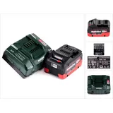 Metabo Akku Basis Set 18V mit 1x Akku LiHD 5,5Ah ( 625368000 ) + Ladegerät ASC 145 627378000 )