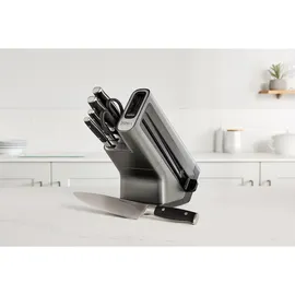 Ninja StaySharp Messerblock mit Schleifer Silber/Schwarz