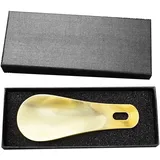 ANNURA Schuhanzieher aus Metall, Schuhlöffel aus reinem Messing – Schuhlöffel aus Messing – Schuhlöffel mit Griff for Männer, Frauen, Kinder und ältere Menschen