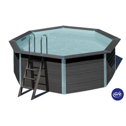Gre Achteck Composite Pool 410 x 124 cm Set