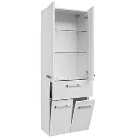 Pelipal 4005 Fokus Hochschrank 48,1 cm Lack polarweiß Spanplatte