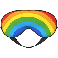 Mlmnbvc Schlafmaske für Damen und Herren, wiederverwendbar, weich, verdunkelnd, Augenmasken, Abdeckungen für besseren Schlaf, Reisen, Camping, Roadtrip, Geschenke für Sie und Ihn – Regenbogen-Druck