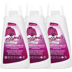 Esama Daunenwaschmittel 3x1L Wäschebalsam, Lang Rückfettend, SWISS MADE ES00003-06