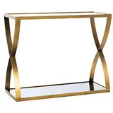 JVmoebel Eleganter Goldener Konsolentisch 40 x 80 x 100 cm gold