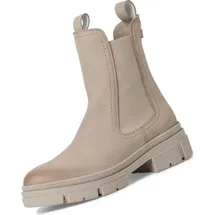 TAMARIS Damen Chelsea Boots, Frauen Stiefeletten,TOUCHit-Fußbett,Bootee,Booties,halbstiefel,Kurzstiefel,uebergangsschuhe,Taupe NUBUC,40 EU