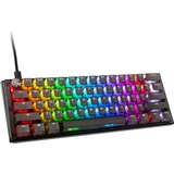 Ducky One 3 Aura Mini Gaming Tastatur, RGB LED - MX-Silent-Red (US) (Eng. Int., Kabelgebunden), Tastatur, Schwarz