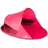 Pop Up Strandmuschel Zack II Pink - Strandburg, selbstaufbauend, UV Schutz 60