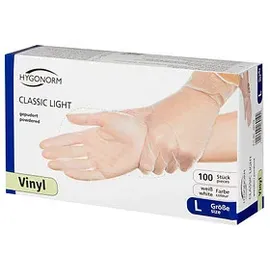 Hygonorm Einmalhandschuhe Classic LIGHT weiß L