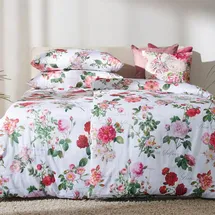 APELT Laura Gots Rosenallover Rot 155 x 220 cm + 80 x 80 cm
