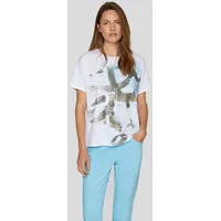 Rabe Print-Shirt RABE, Damen, Gr. 50, weiß, Jersey, Obermaterial: