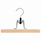 WEBER Kleiderbügel, Hosenspanner 3er-Pack Natur/lackiert