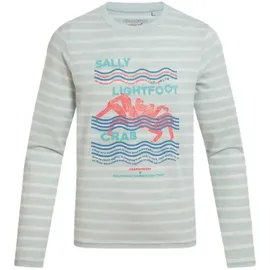 Craghoppers Nosilife Cruz Langarm-t-shirt - Nimbus Blue Stripe - 9-10 Jahre